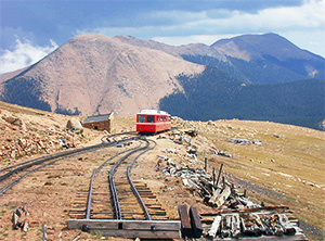 Reaching Windy Point on the Pikes Peak Cog Rail