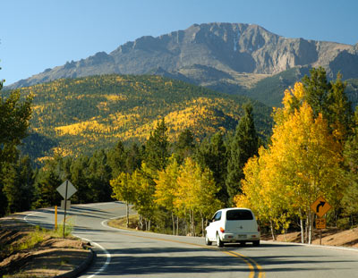 Fall colors on the Pikes Peak Highway